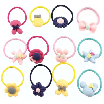 UNIQ Mix Colors Girl's Elastic Hair Ties Soft Rubber Bands Hair Bands Holders Pigtails Hair Accessories for Girls